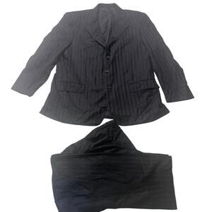 Vintage Stefano Ricci Suit - Wool Silk Blend - Size: 56 - Black/Blue